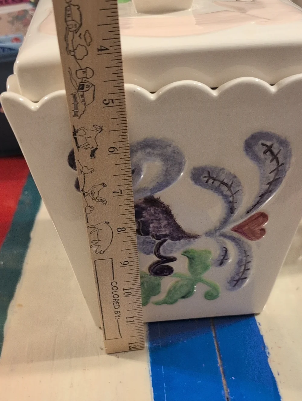 1960s Ceramic Kitchen Canister/Trinket Box, Mid Century Set Of 4